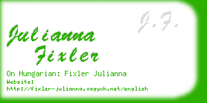 julianna fixler business card